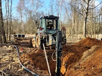 Строительство водопровода рузский берег